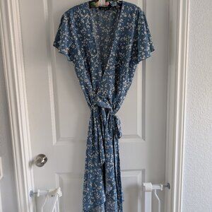 Cottage core wrap dress